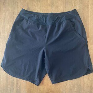 Lands End Womens Pull-On Board/ Swim Shorts, Black, Size 16
